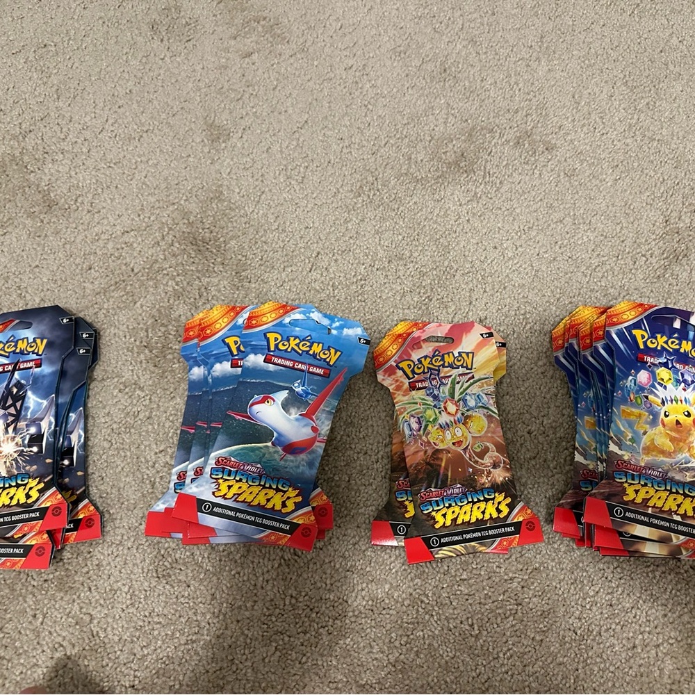 Pokémon trading card, first 4 sete, 2nd 5sets, 3rd 2sets, 4th 9sets